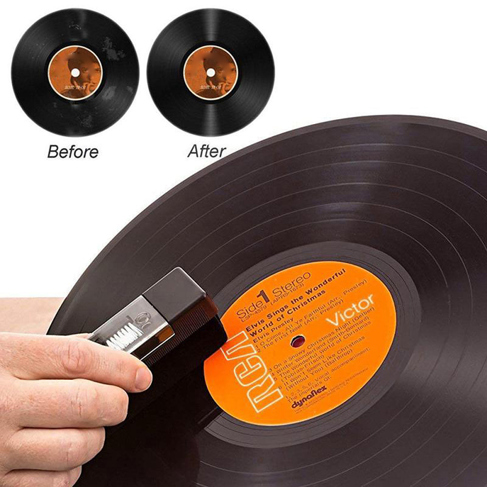 Vinyl Record Cleaner - แปรงทำความสะอาดฝุ่นไวนิลป้องกันไฟฟ้าสถิต1ชุดสำหรับเครื่องเล่นแผ่นเสียงแปรงทำความสะอาดฝุ่นอุปกรณ์ทำความสะอาดกล้อง