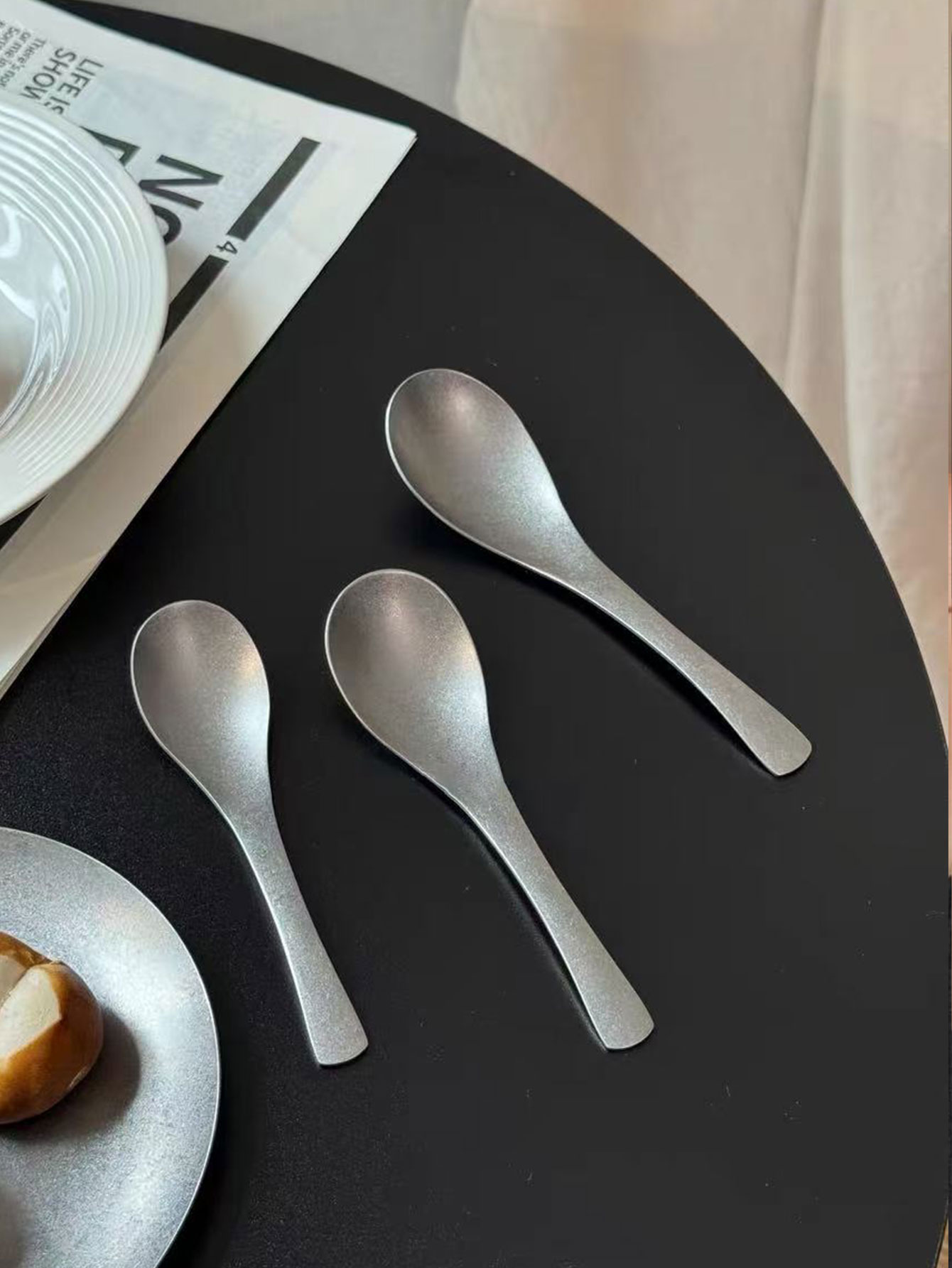 Vintage Collectible Spoons - ช้อนสไตล์วินเทจ ดีไซน์เก่า ช้อนสแตนเลส 304 ช้อนสำหรับเด็ก สวยงาม