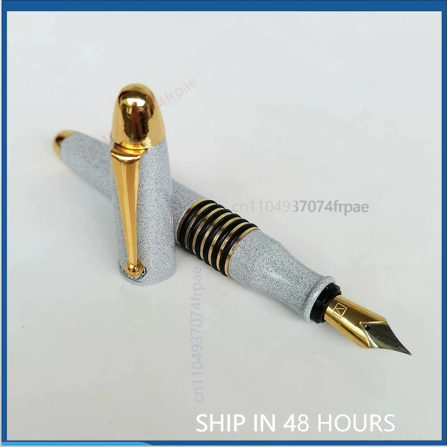 Vintage Collectible Pens - ปากกาหมึกซึมทองแดงแท้สีขาว สำหรับ Dandong Jinlong รุ่นส่งออกยูเครนโซเวียตยุค 1990