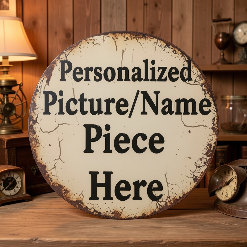 ป้ายโลหะติดผนังทรงกลมสไตล์เรโท - Vintage Collectible Plates บทวิจารณ์และราคา
