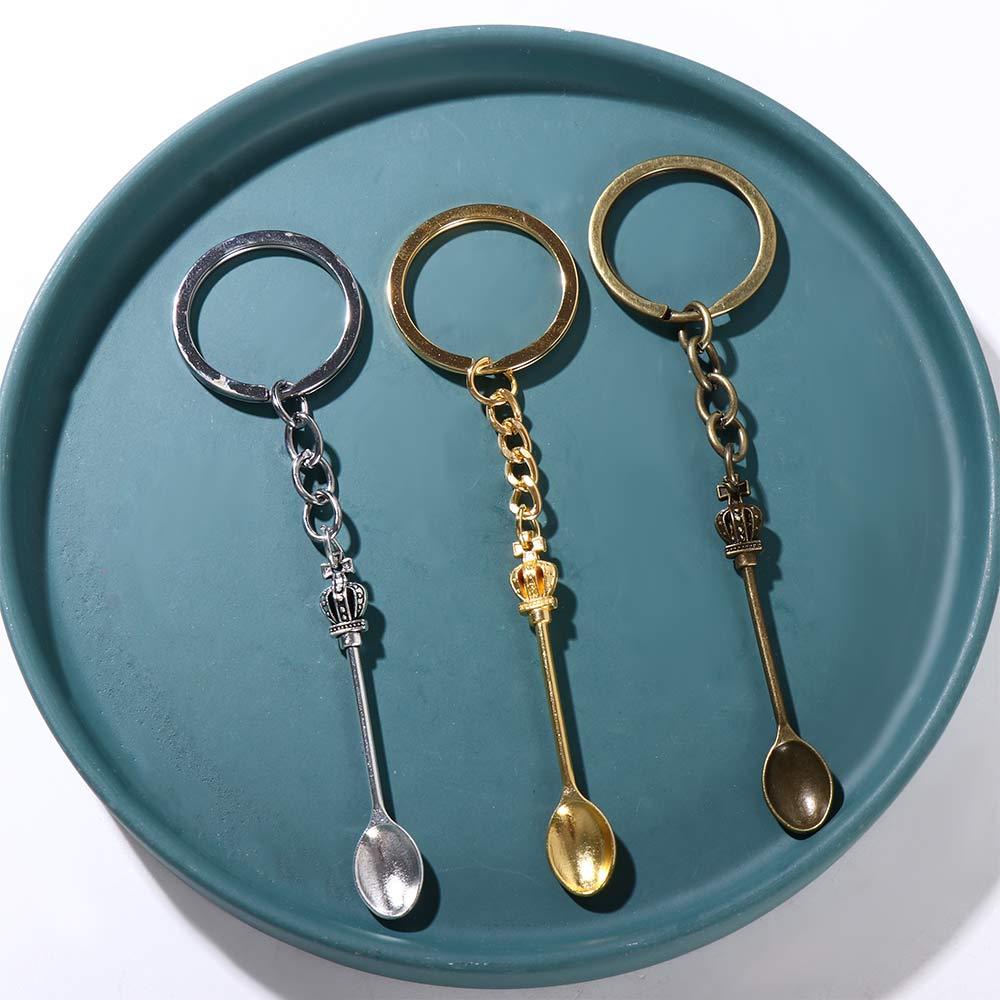 ผู้ชายแฟชั่นใหม่พวงกุญแจ30มม.  - Vintage Collectible Spoons บทวิจารณ์และราคา