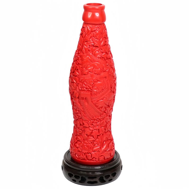 ขวดเคลือบแลคเกอร์แกะสลักลายโคล - Vintage Collectible Bottles บทวิจารณ์และราคา