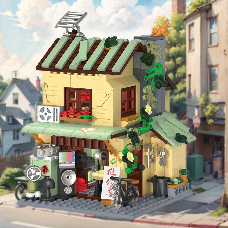 ตัวต่ออาคารร้านค้าสไตล์วินเทจข - Vintage Collectibles Store บทวิจารณ์และราคา