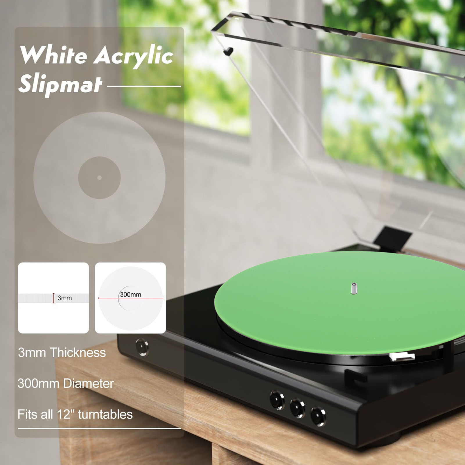 บันทึก Platter Slipmat แผ่นเสี - Vinyl Record Cleaner บทวิจารณ์และราคา