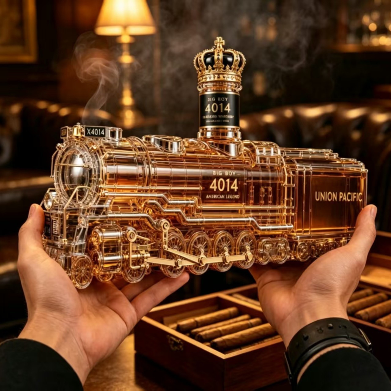 ขวดแก้ววิสกี้ลายรถไฟไอน้ำวินเท - Vintage Collectible Liquor Bottles บทวิจารณ์และราคา