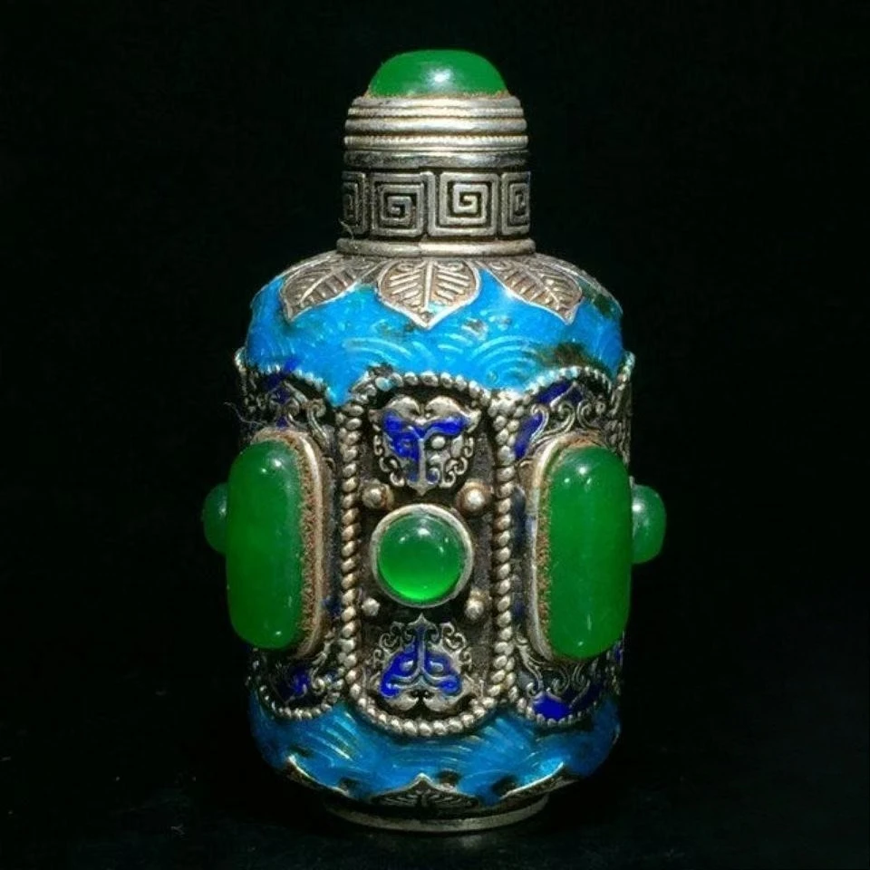 ขวดสูบยาสูบโบราณทำมือเคลือบเงิ - Vintage Collectible Bottles บทวิจารณ์และราคา
