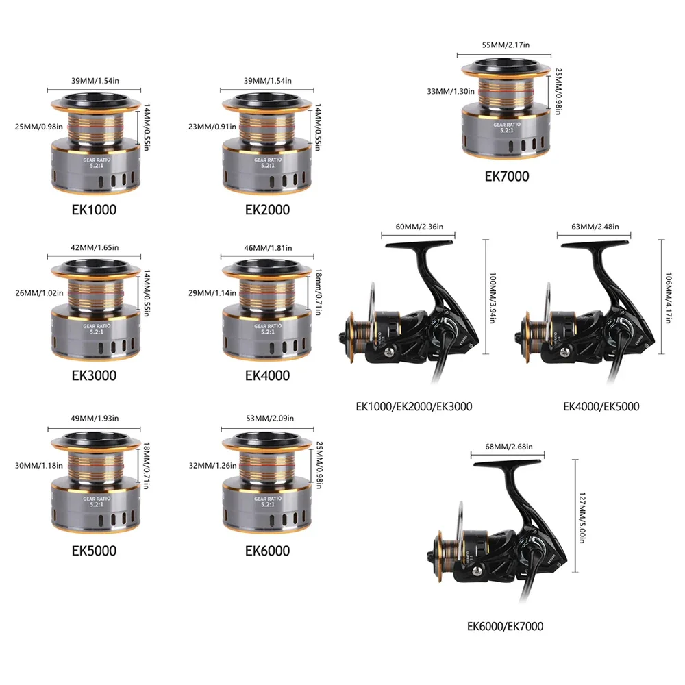 รอกตกปลาแบบมือซ้าย/มือขวา สปูล - Developing Tank Reel บทวิจารณ์และราคา